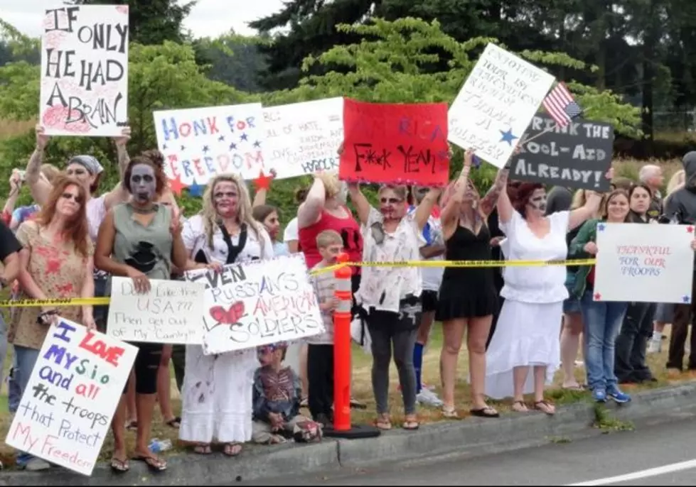 Zombie Counter-Protest Keeps Westboro Baptist Church Away From Military Base
