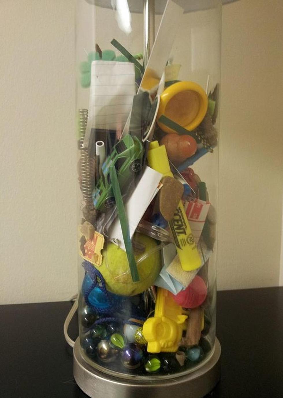 Mom’s Wedding Gift to Son Is Lamp Filled With Stuff He Left In His Pockets