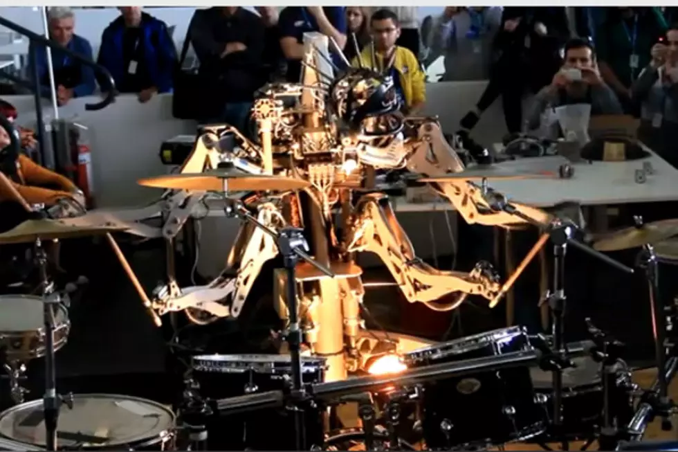 Robot Drummer With Mohawk Is Terrifying and Awesome