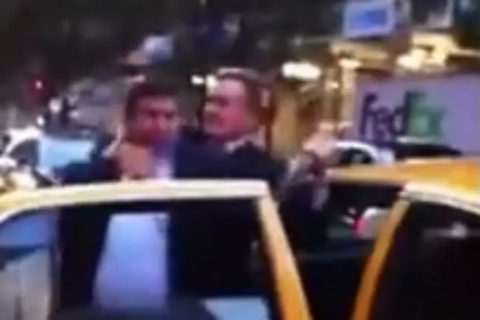 Two Wall Street Guys Fight Over NYC Cab Like Children