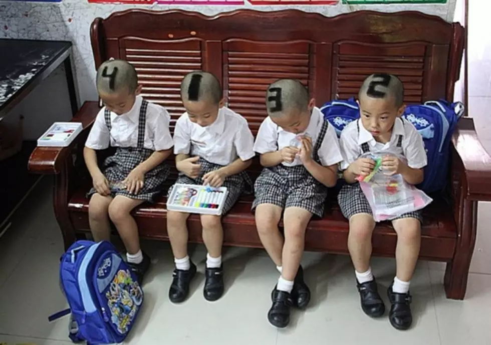 Mom Shaves Numbers Into Quadruplets’ Hair to Keep Them Straight