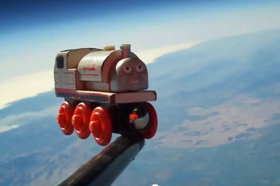 Best Dad Ever Sends Toy Train Into Space [VIDEO]
