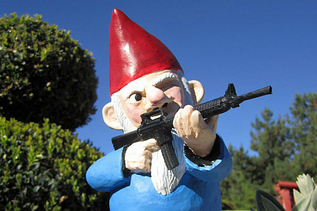 Gun Toting Garden Gnomes Go On The Offensive