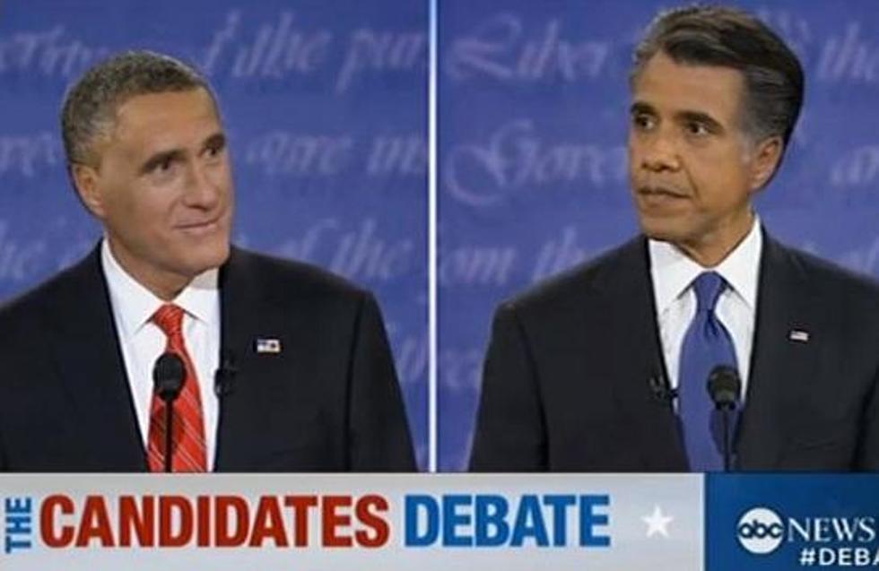 Obama and Romney Swap Hair in Funniest Debate Photo