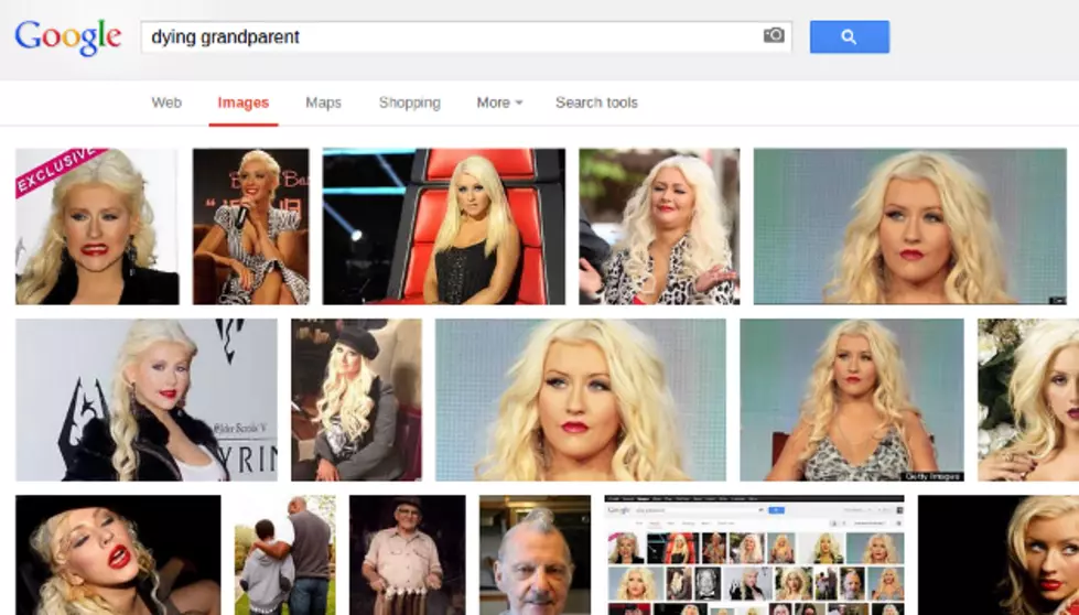 Google ‘Dying Grandparent’ On Google Images And You Get… Christina Aguilera?!