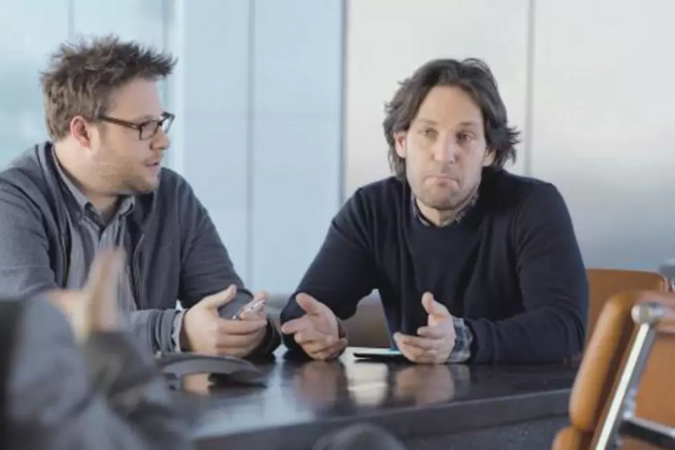 Seth Rogen and Paul Rudd Compete In Samsung’s 2013 Super Bowl Commercial
