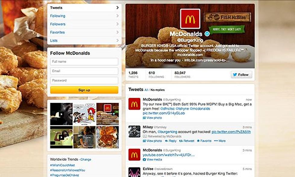 Hackers Make Burger King Twitter Praise McDonald’s