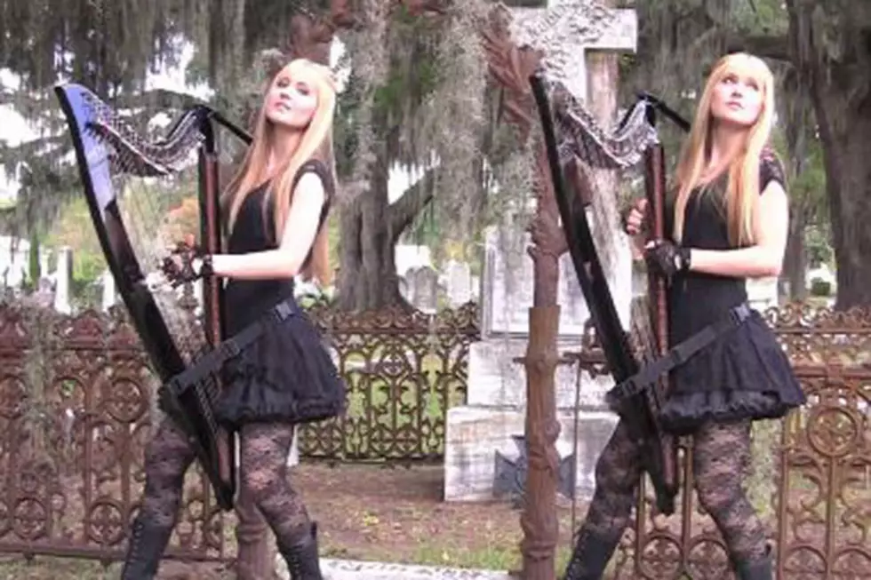 The Most Rocking Version of ‘Paint It Black’ You’ll Ever See Performed by Identical Twins on the Electric Harp