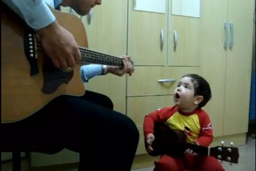 Father and Baby Son Cover Beatles And It’s Totally Cute