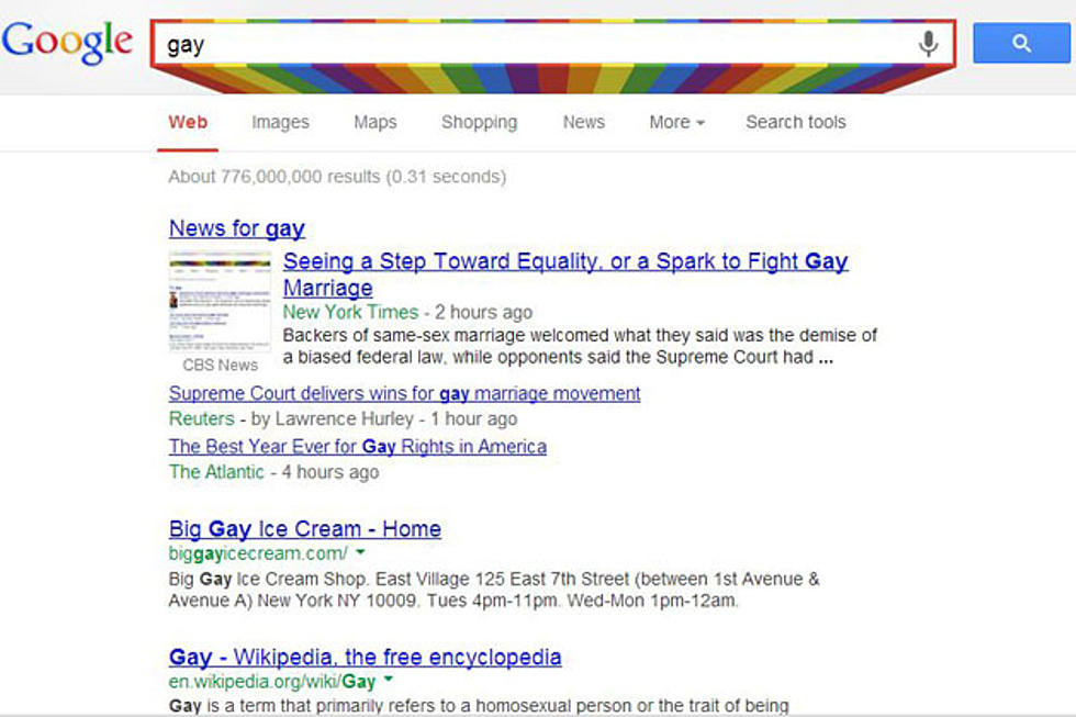 Google Shows Support of Gay Rights After Supreme Court Rulings