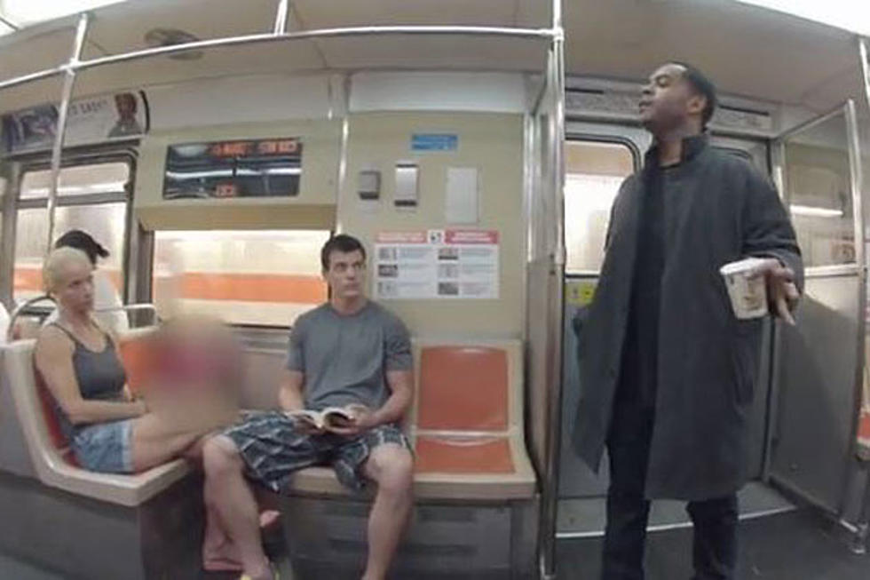 Upbeat Panhandler Pranks Entire Subway Car