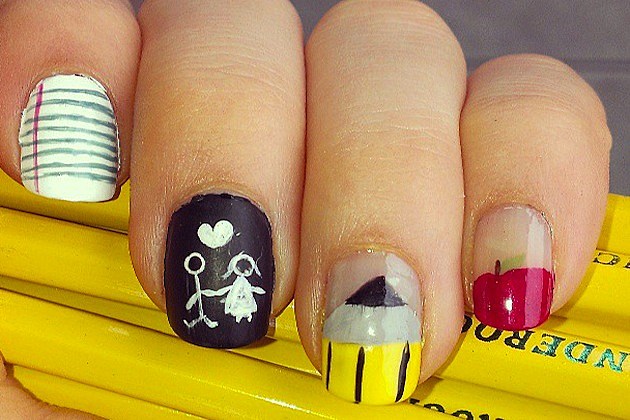 Back to School-Inspired Nail Art Designs