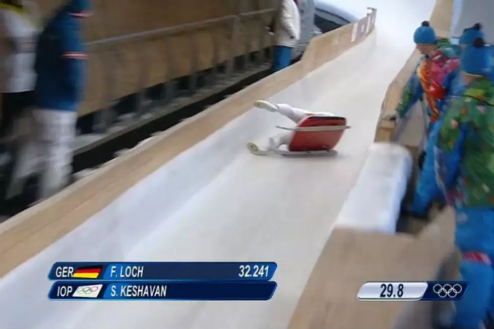 Luger Shiva Keshavan Crashes During Practice Run and Then Something Amazing Happens