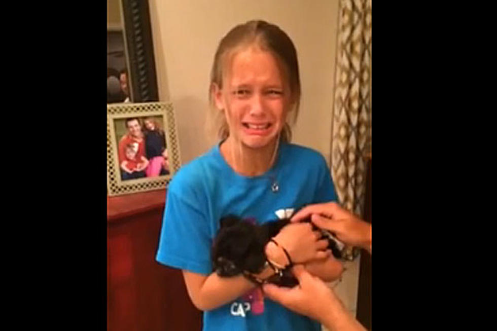 Little Girl Weeps With Joy After Parents Give Her a Puppy