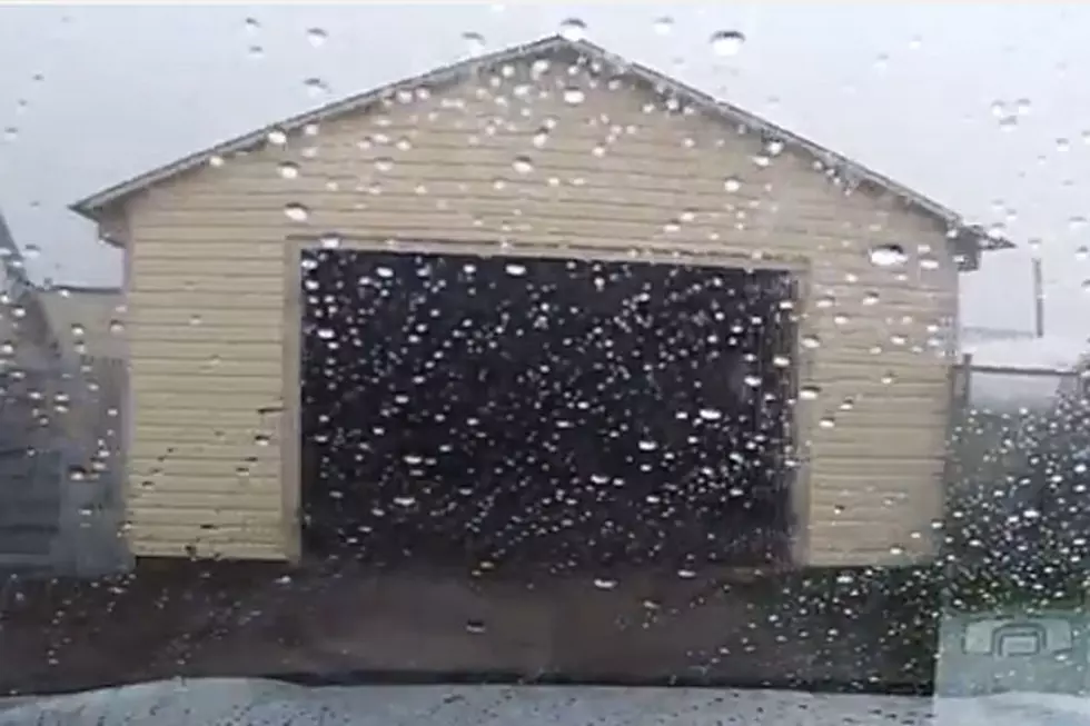 Tornado Wipes Out This Garage Right After Man Drives Away