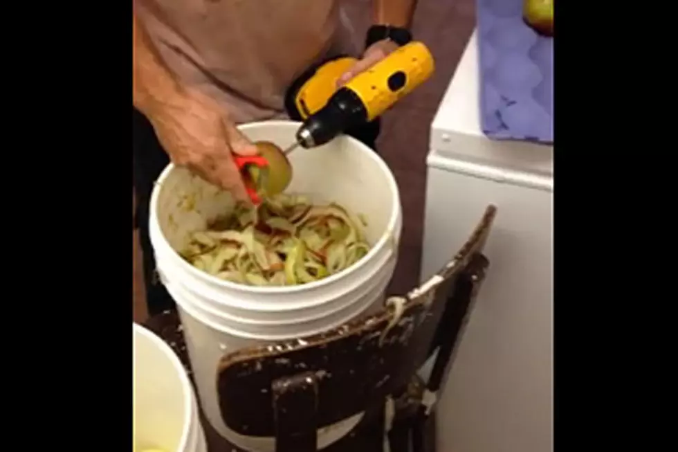 Peeling Apples With a Drill Is Just So Rad
