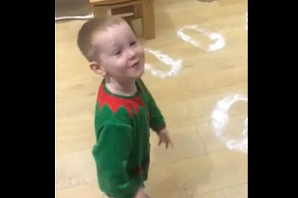 Jubilant Boy Finds Santa's Footprints in His House