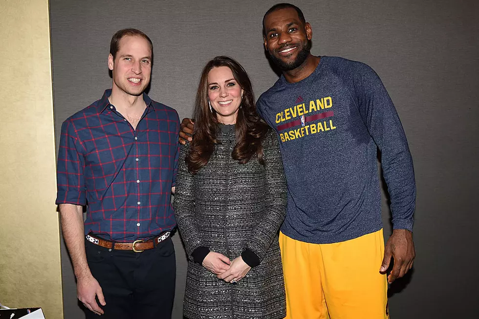 LeBron James Muffs in Meeting Royal Couple