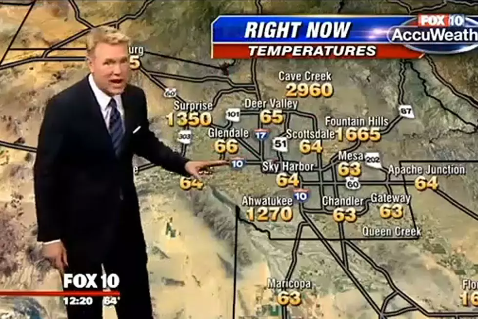 Weatherman Has Fun With Completely Screwed-Up Weather Map  