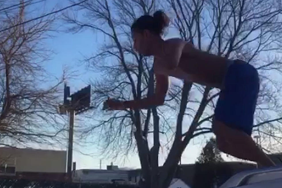 Shirtless Daredevils Are Jumping Into Deep Snow