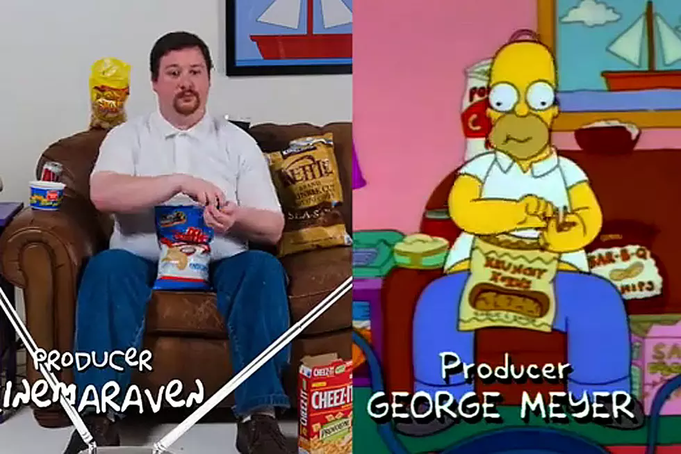 Man With Lots of Time Perfectly Mimics Homer Simpson Eating