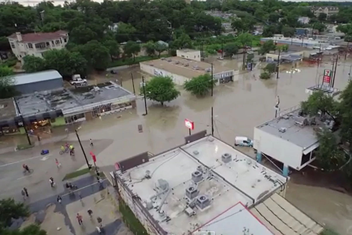 Drone's Overhead View Captures Devastating Texas Flooding