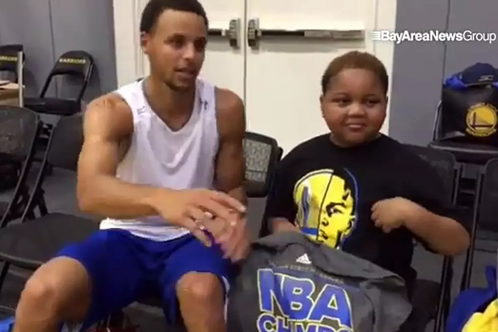 Boy With Inoperable Brain Tumor Meets NBA Hero Steph Curry