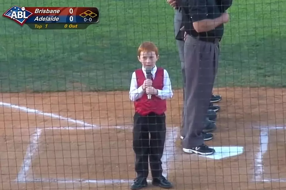 Boy, 7, Singing National Anthem Attacked by Hiccups