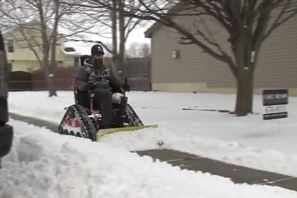 Disabled Vet Using Wheelchair As Snowplow Is Winter’s Real Hero