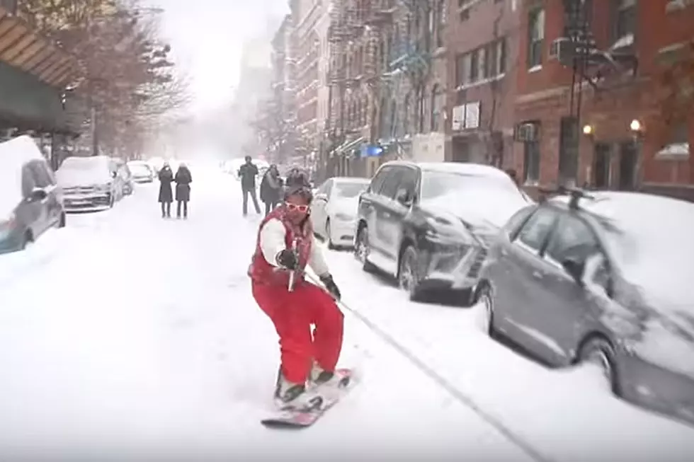 Snowboarding in a Blizzard Is the Perfect Way to Enjoy Snowmageddon