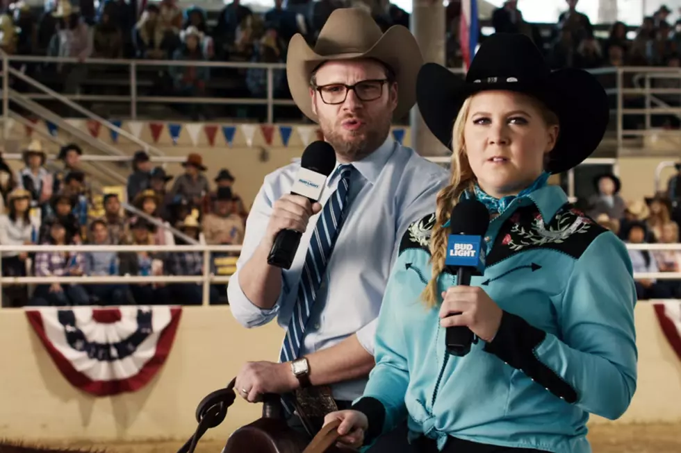 Bud Light Super Bowl Commerical With Seth Rogen, Amy Schumer