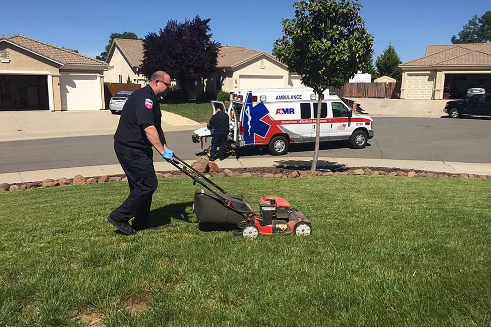 Paramedics Save Man, Then Finish Mowing His Lawn