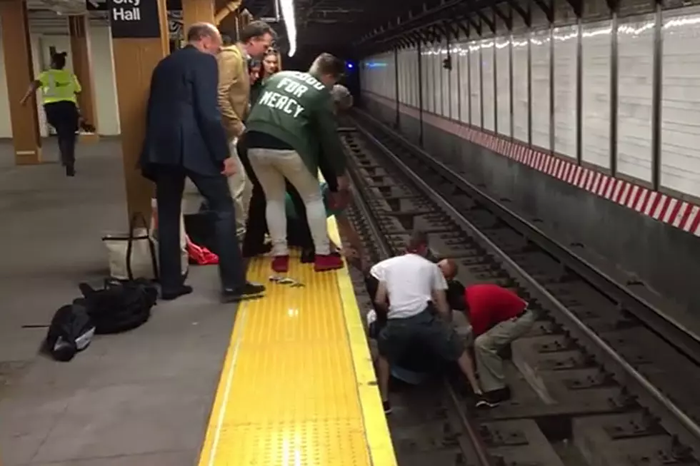 Three Men Save Total Stranger Who Fell on Subway Tracks