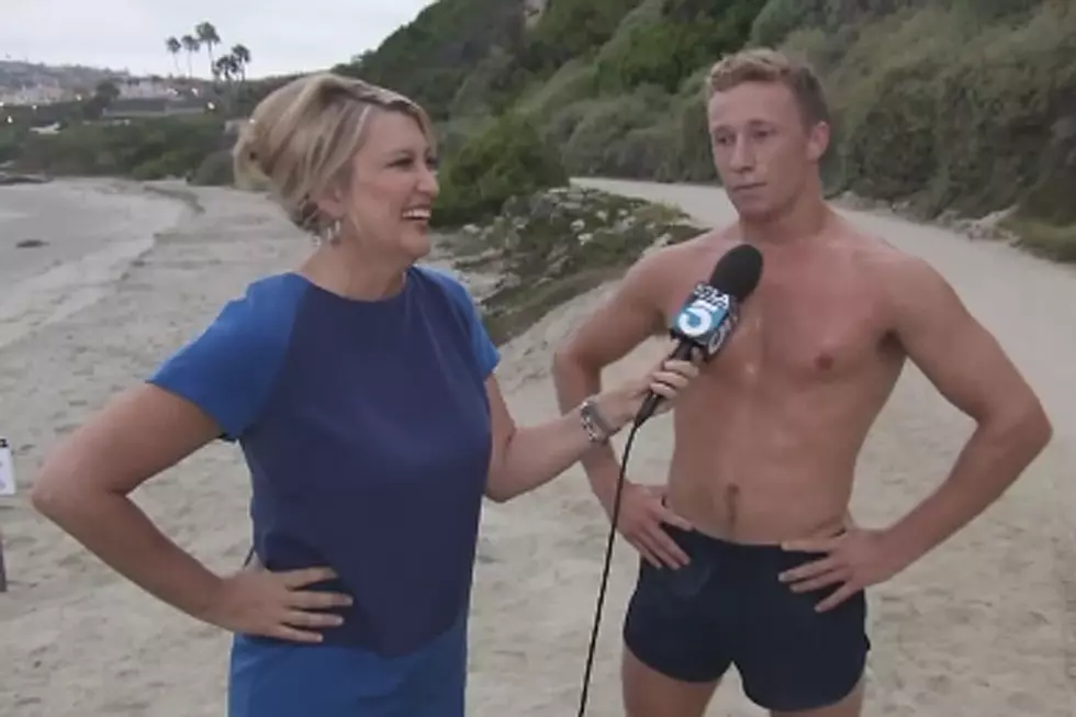 Reporter Chases Hot Shirtless Man She May Just Want to Marry