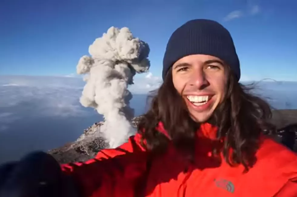 This Dude Stood Right Next to an Erupting Volcano
