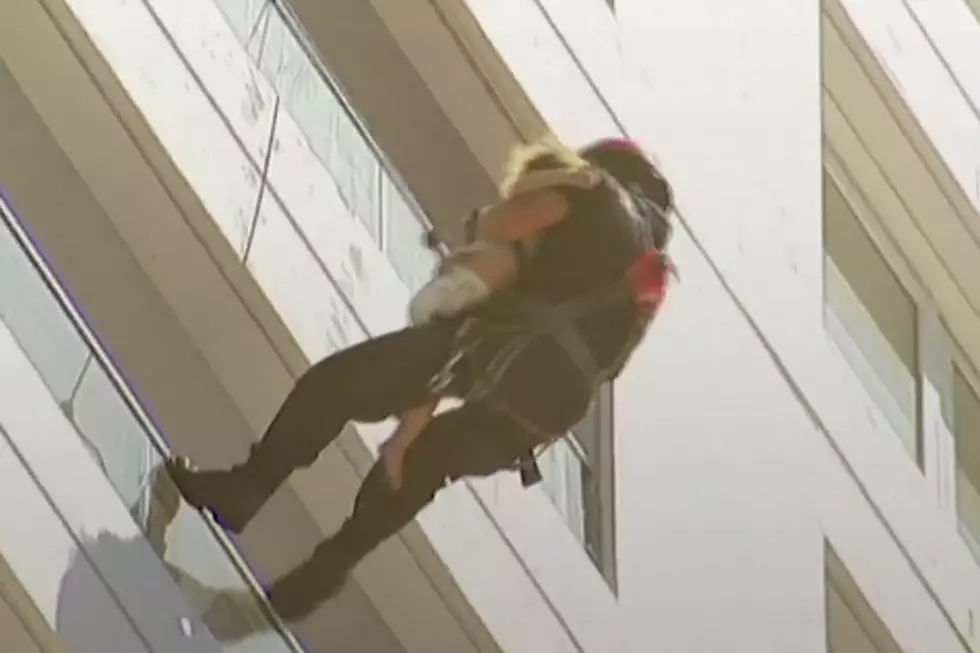 Watch Firefighter Rescue Baby From Burning Building