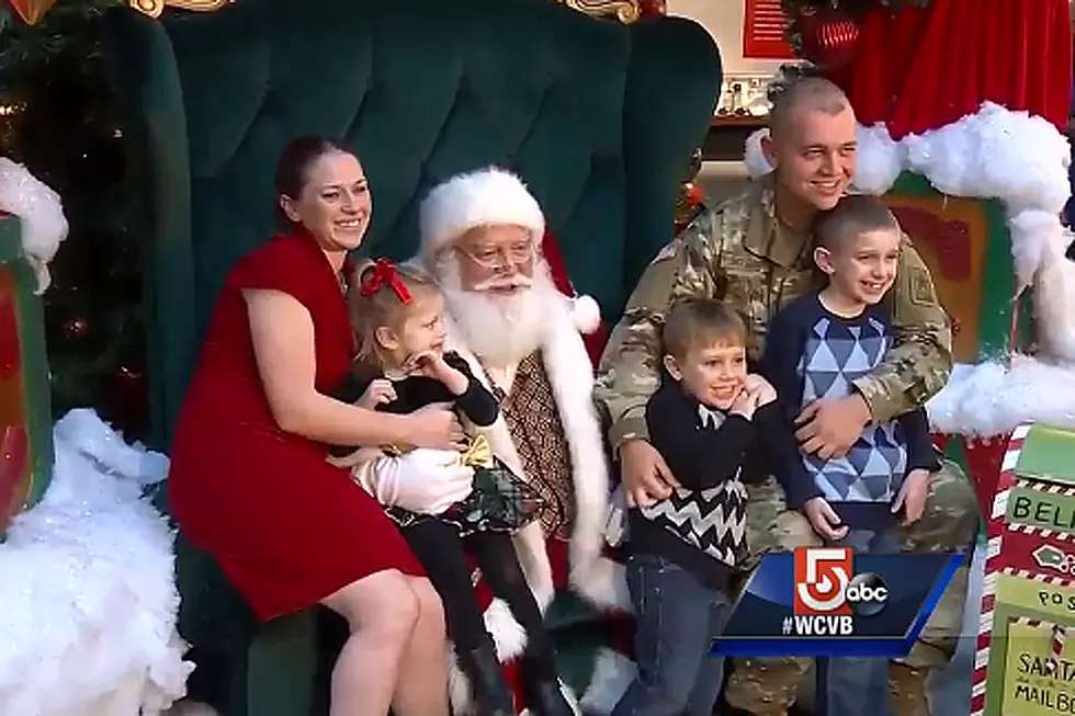 Soldier Returns Home, Surprises Family During Santa Visit
