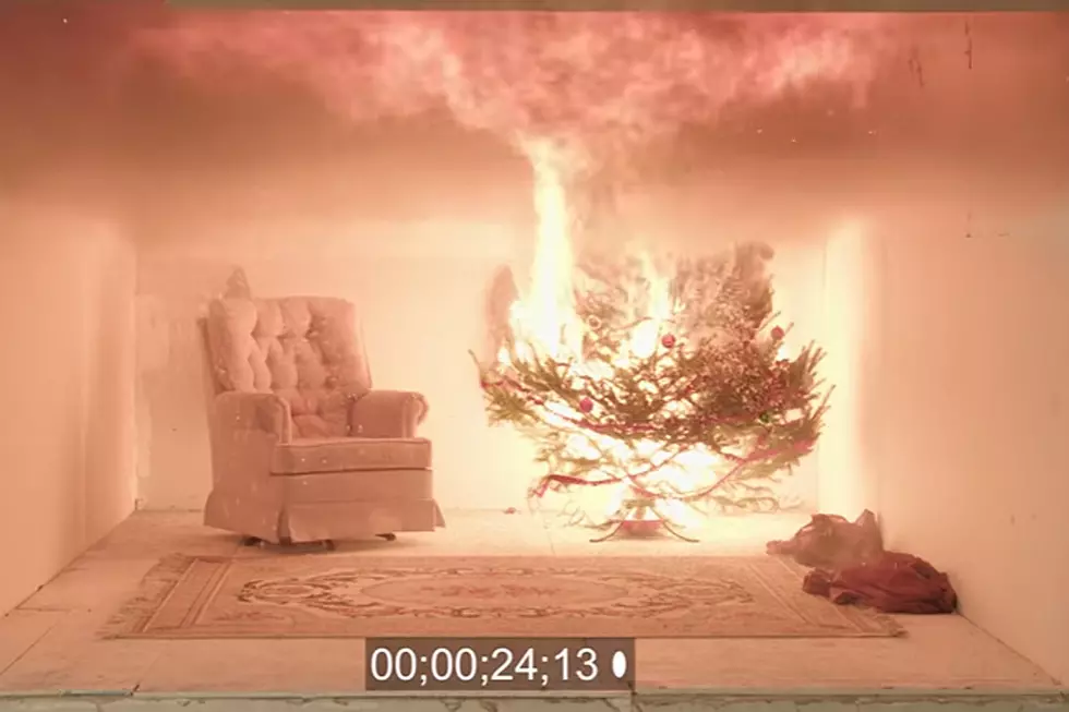 Here's a Sobering Reminder Christmas Trees Can Burn Fast