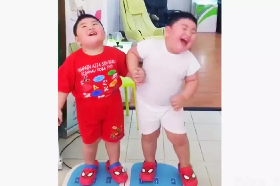 Chubby Toddlers Jiggling With Joy Is the Best Use of Weight-Loss Vibration Plates