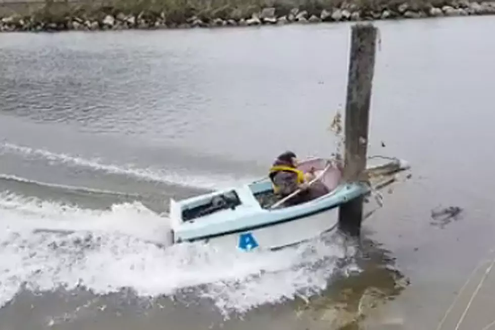Speeding Boater Somehow Barrels Into Ill-Placed Wooden Pole