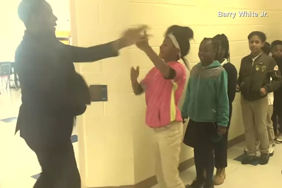 Awesome Teacher Greets Students With Super Individual Fun Handshakes