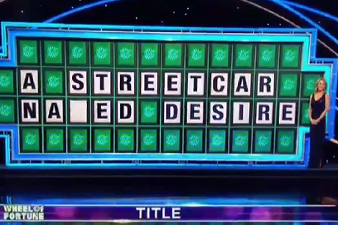 'Wheel of Fortune' Contestant's 'Streetcar Named Desire' Fail Is Too
Much to Take