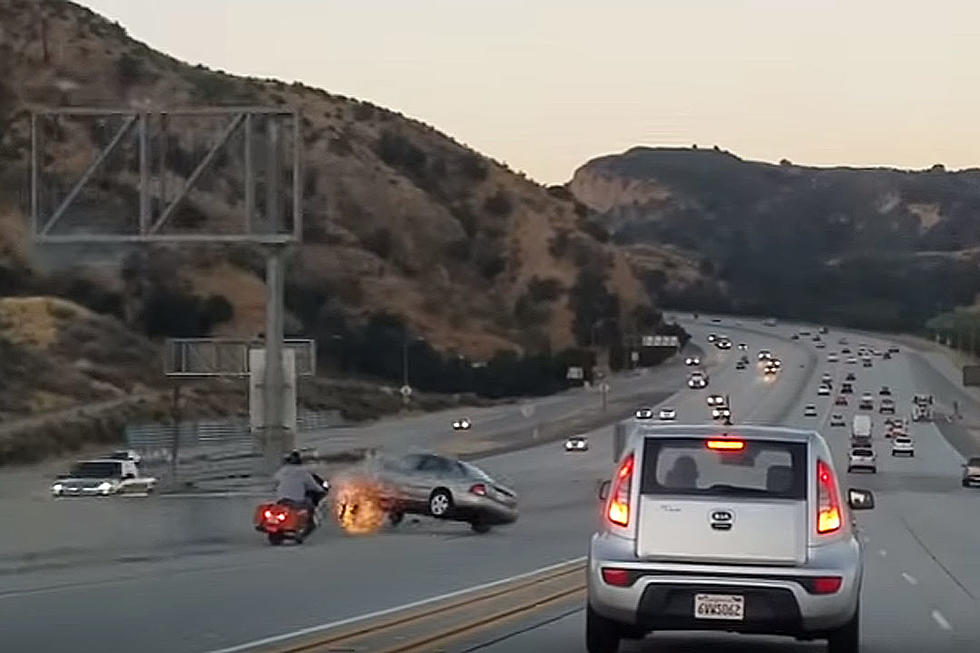 Watch Motorcyclist Kick Car, Trigger Ugly Road Rage Wreck