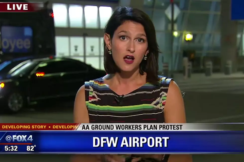 Focused Reporter Is Unfazed by Spider Crawling on Her Arm