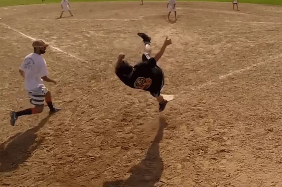 Kickball Player Eats Dirt