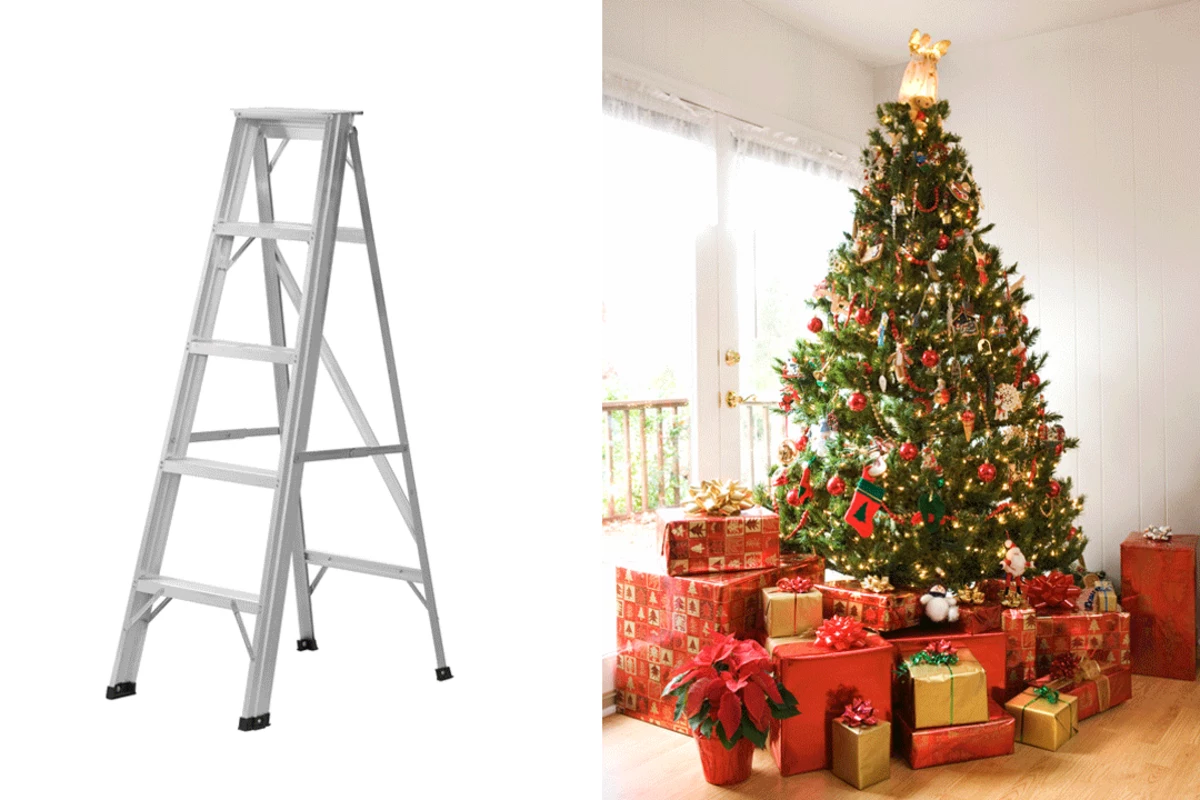 Ladder Christmas Tree Some Serious LowBudget DIY Holiday Spirit