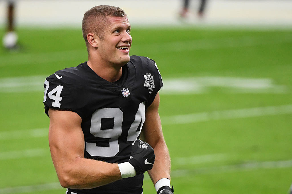 Las Vegas Raiders Lineman Carl Nassib Makes History: ‘…I’m
Gay’