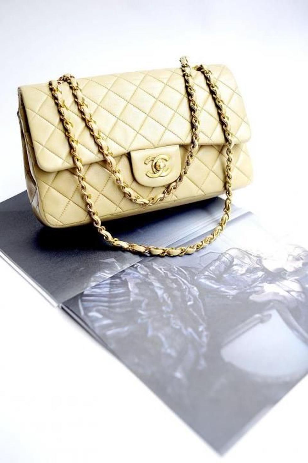 Chanel Egyptian Amulet Drawstring Bucket Bag Stitched Calfskin