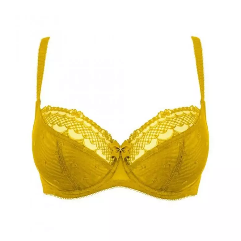 The Jolie Lace Bralette in Yellow – Incandescent