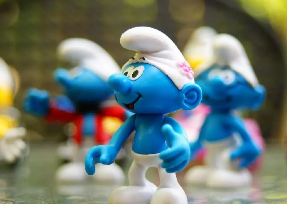 Grouchy Smurf Hold A Happy Sign Toy Figure Model Stock Photo - Download  Image Now - The Smurfs, 2015, Boys - iStock